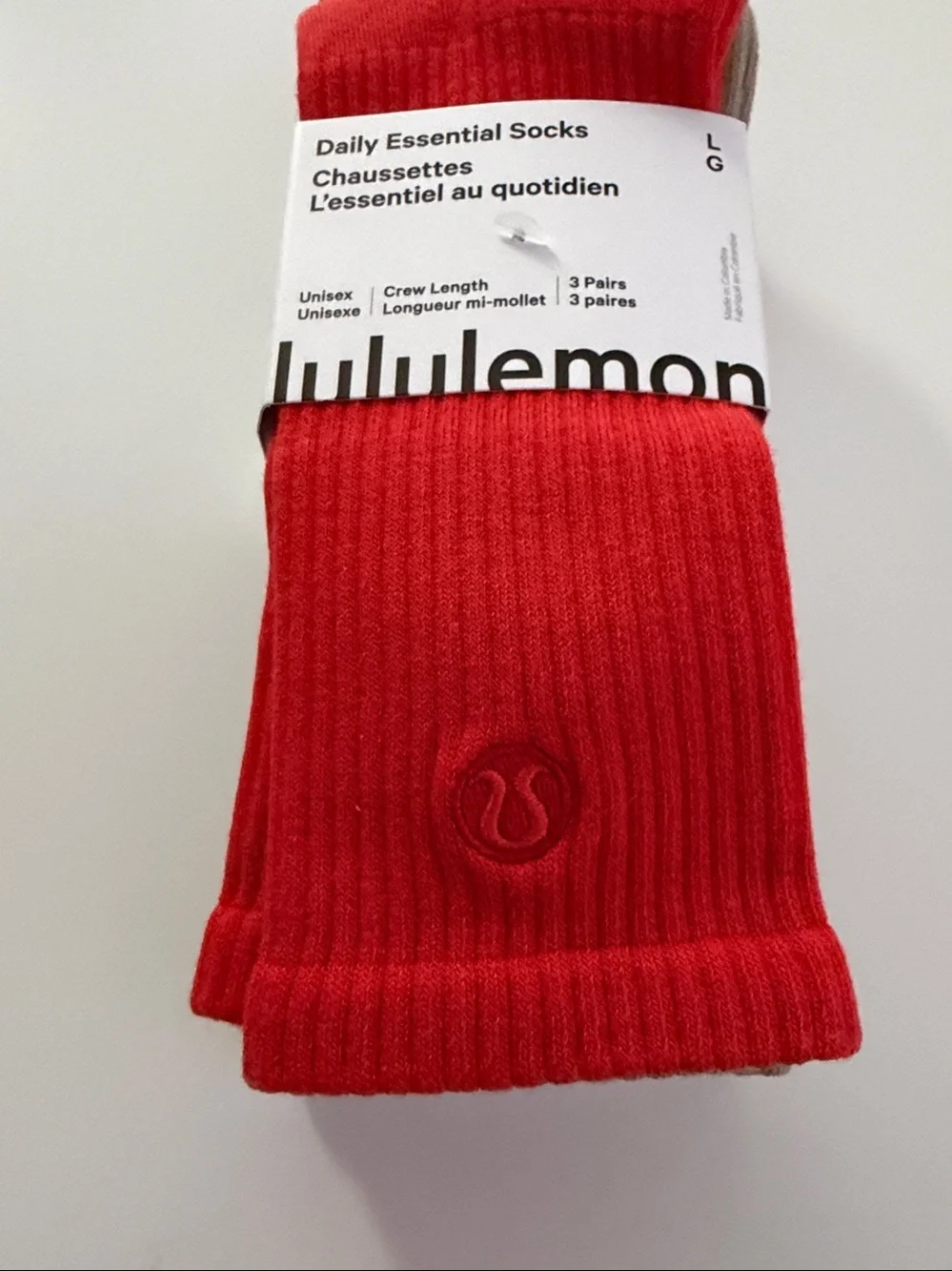 Lululemon - Daily Essentials Socks - Crew Length - 3 pack - NWT